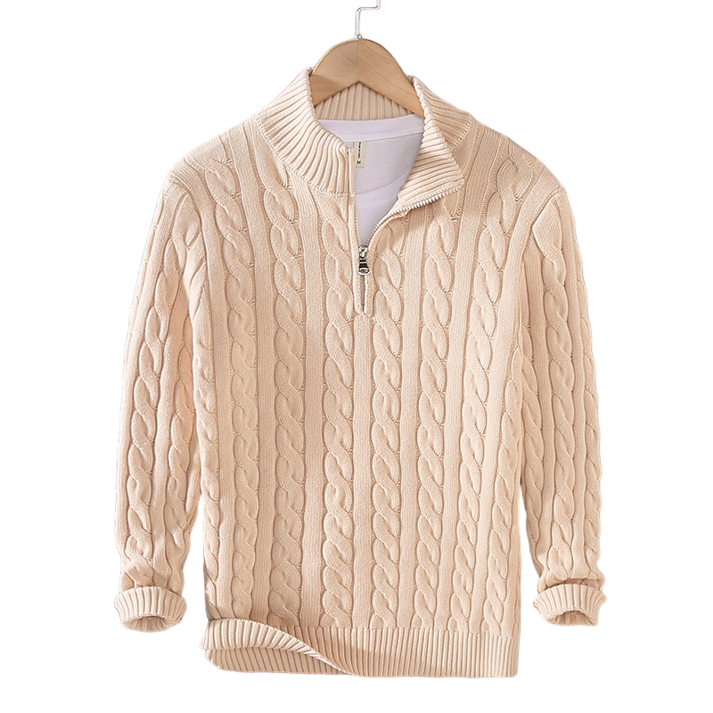 Lilyleeds | Zipped Cable Sweater