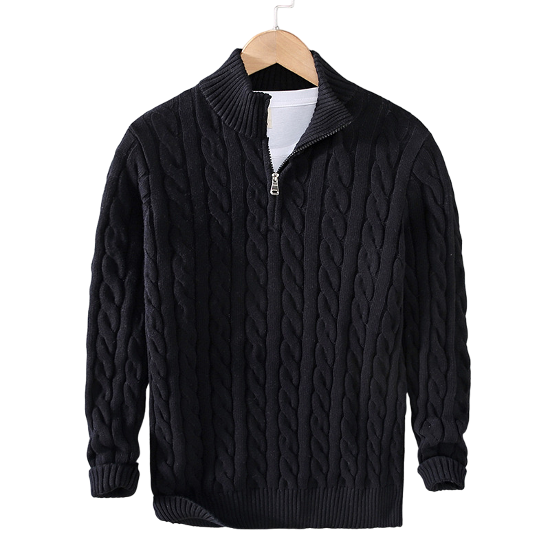 Lilyleeds | Zipped Cable Sweater
