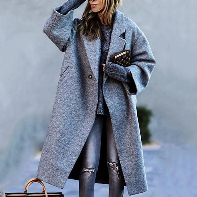 Lilyleeds | Elegant warm woolen coat