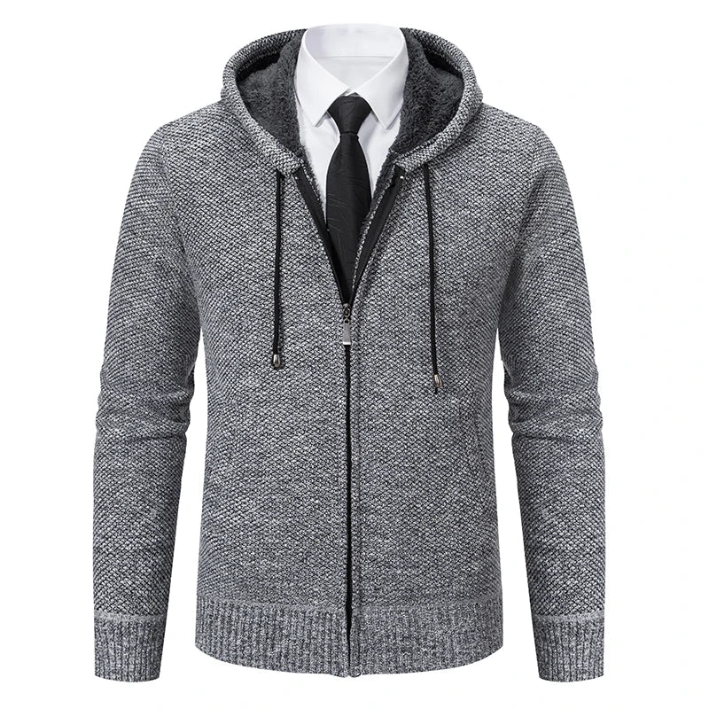 Lilyleeds | Warm Men's Fleece Sweater Jacket