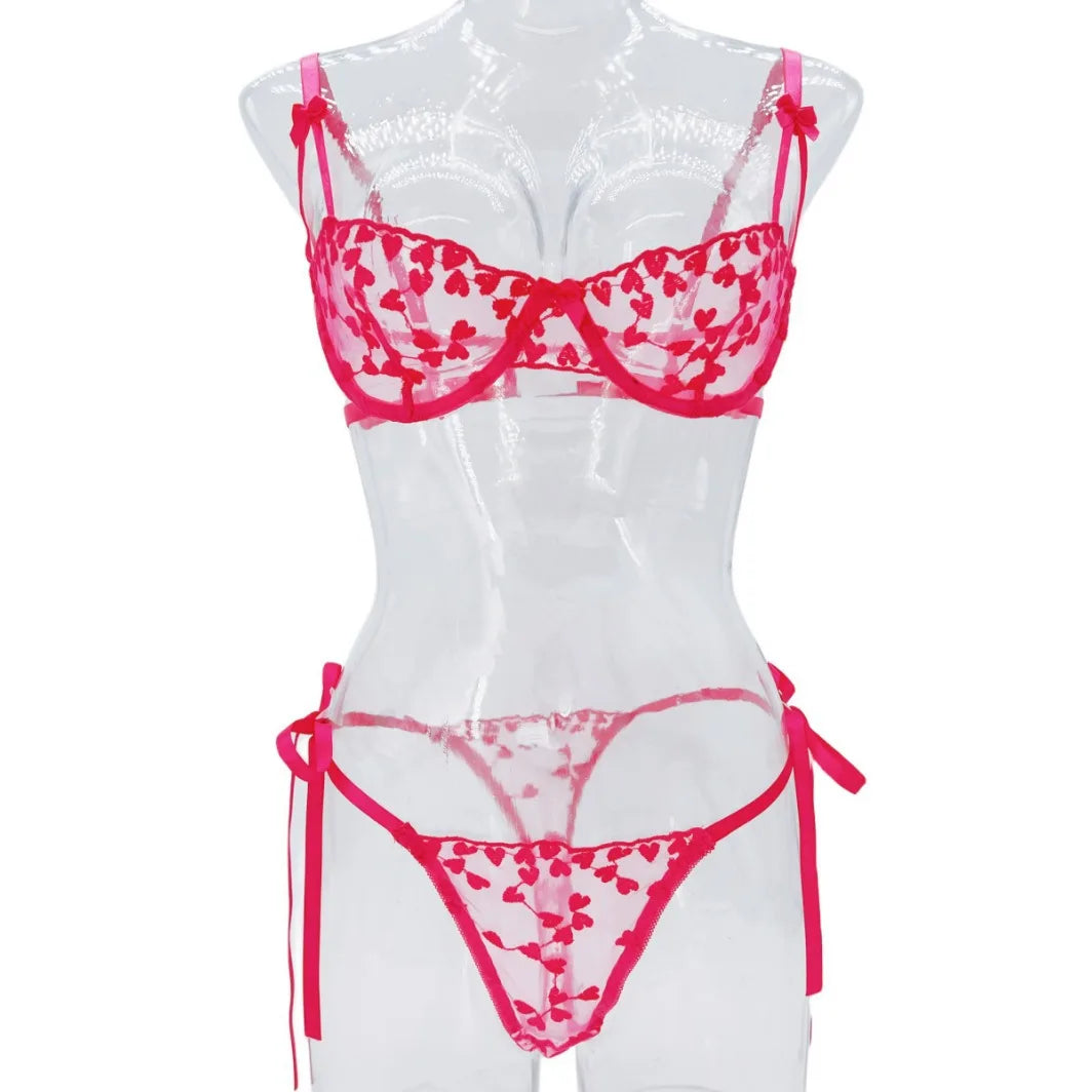 Lilyleeds | Enchanting Lace Bra and Thong Set