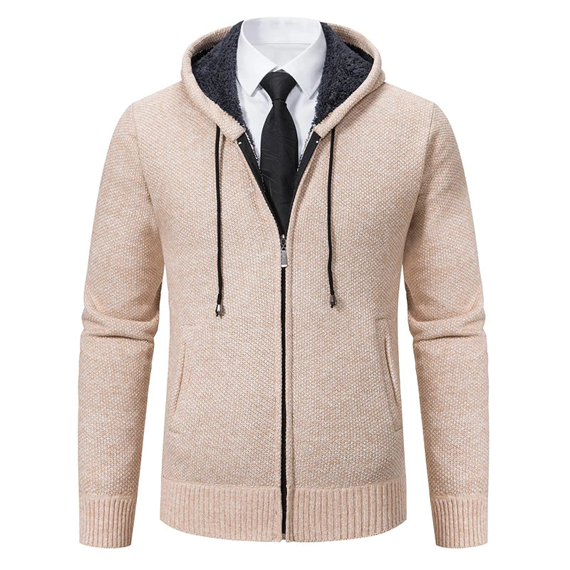 Lilyleeds | Warm Men's Fleece Sweater Jacket