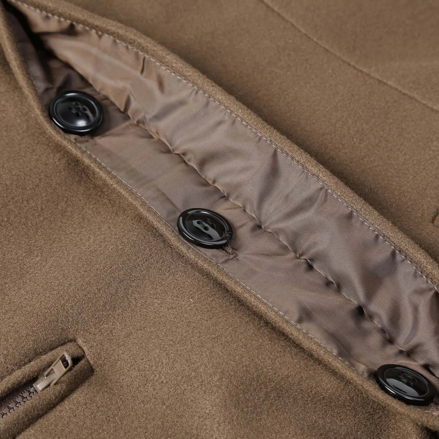 Men'S Winter Jacket Hot Trench Coat Fashion Casual Gentleman Simple Woolen Overcoat Hundred Matching Warm Outfit For Men Wool