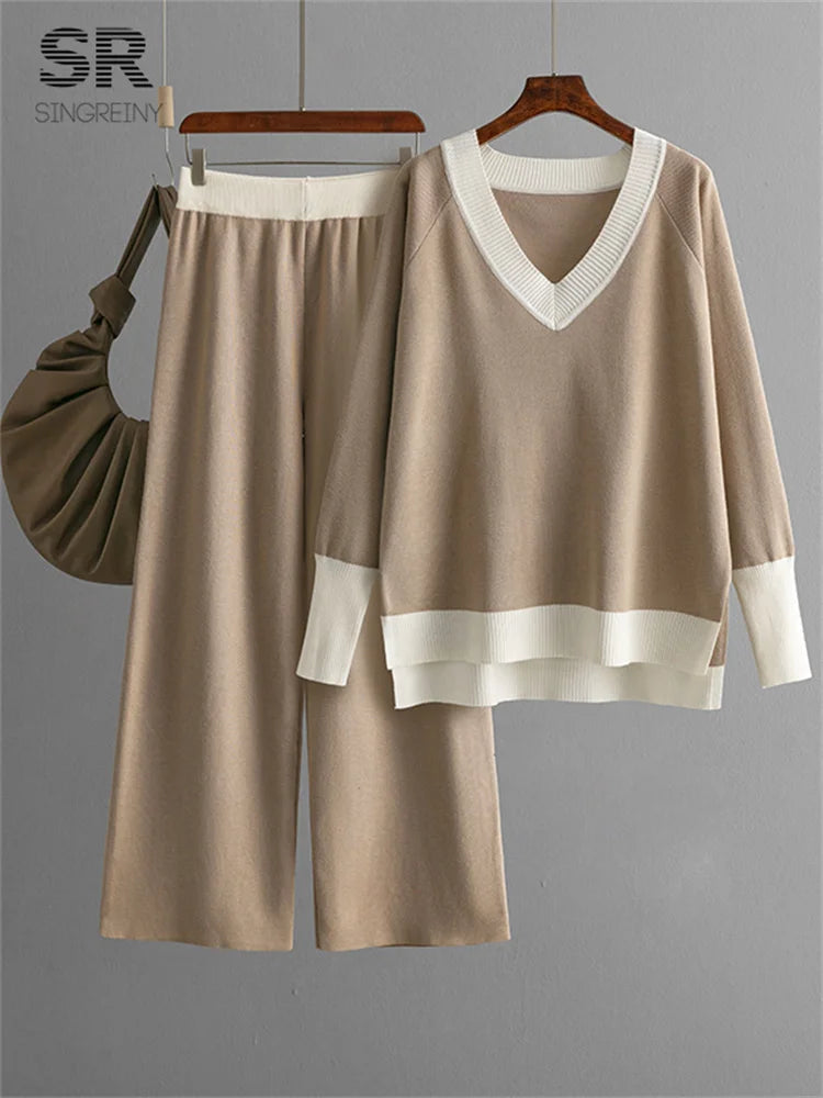 Lilyleeds | Warm and Stylish Women’s Knit 2-Piece Set
