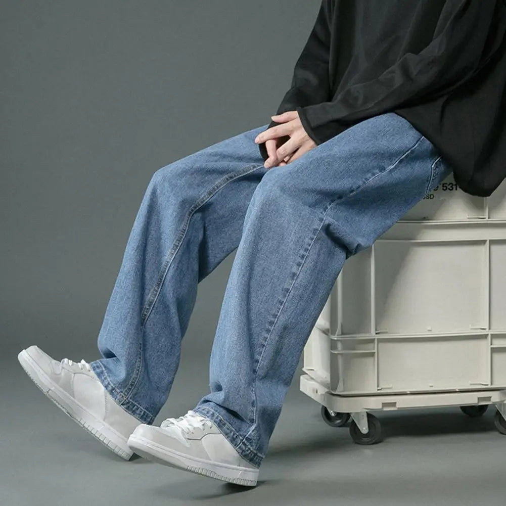 Lilyleeds | Men Straight-legged Jeans