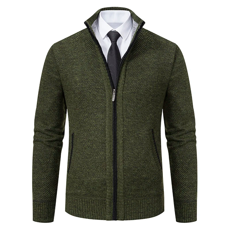 Lilyleeds | Warm Men's Fleece Sweater Jacket