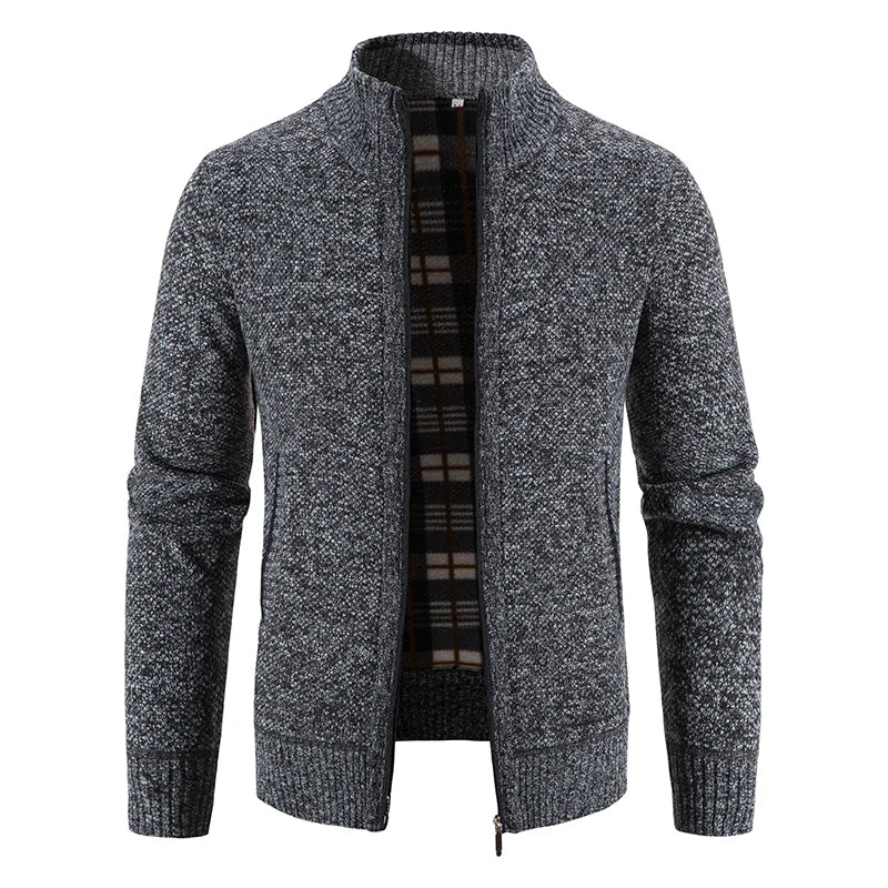 Lilyleeds | Warm Men's Fleece Sweater Jacket