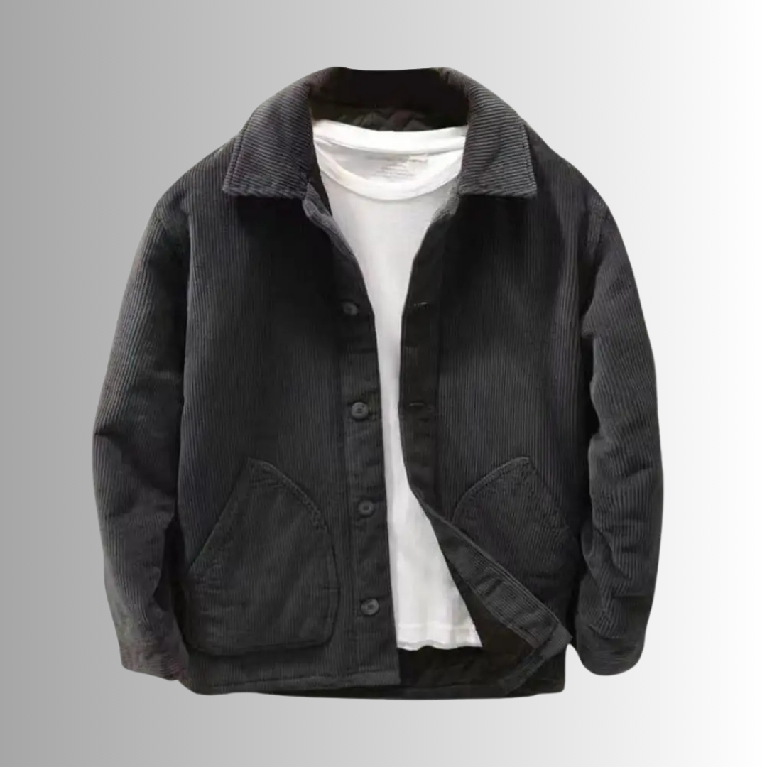 Lilyleeds | Retro Men’s Corduroy Trucker Jacket