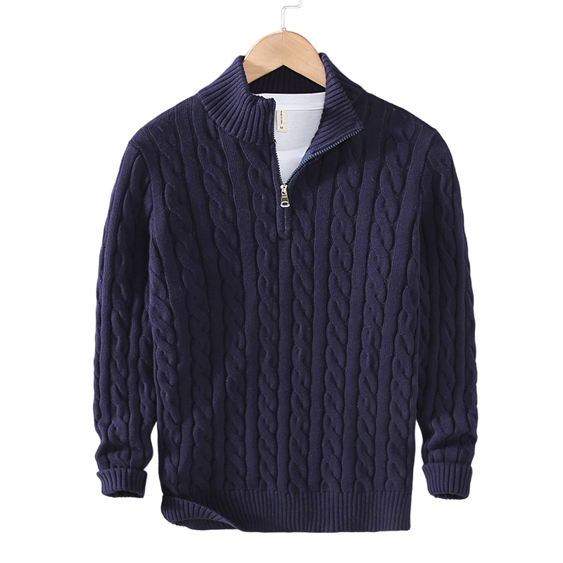 Lilyleeds | Zipped Cable Sweater