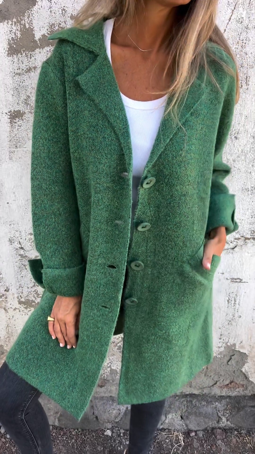 Lilyleeds | Long knitted coat