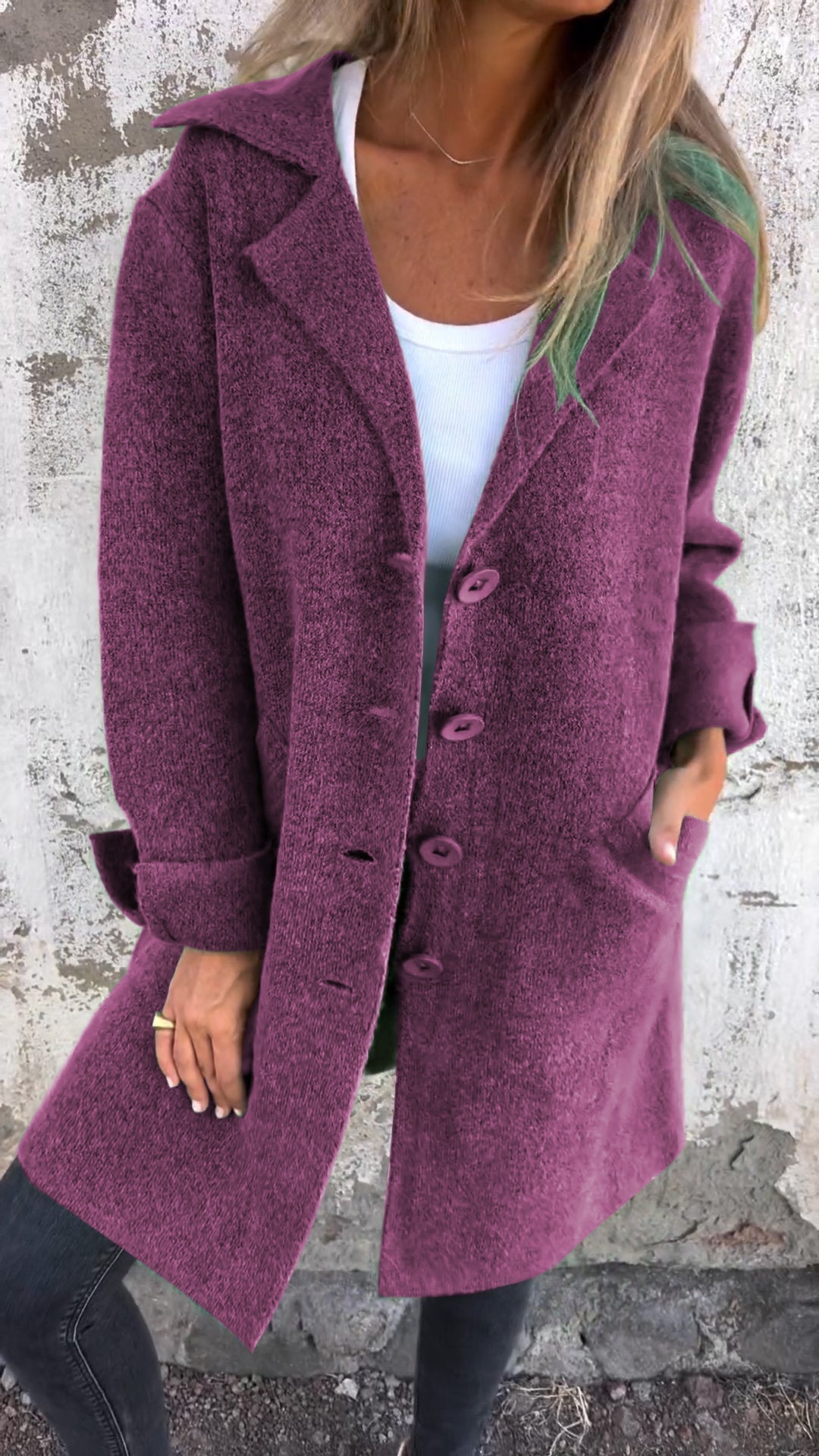 Lilyleeds | Long knitted coat