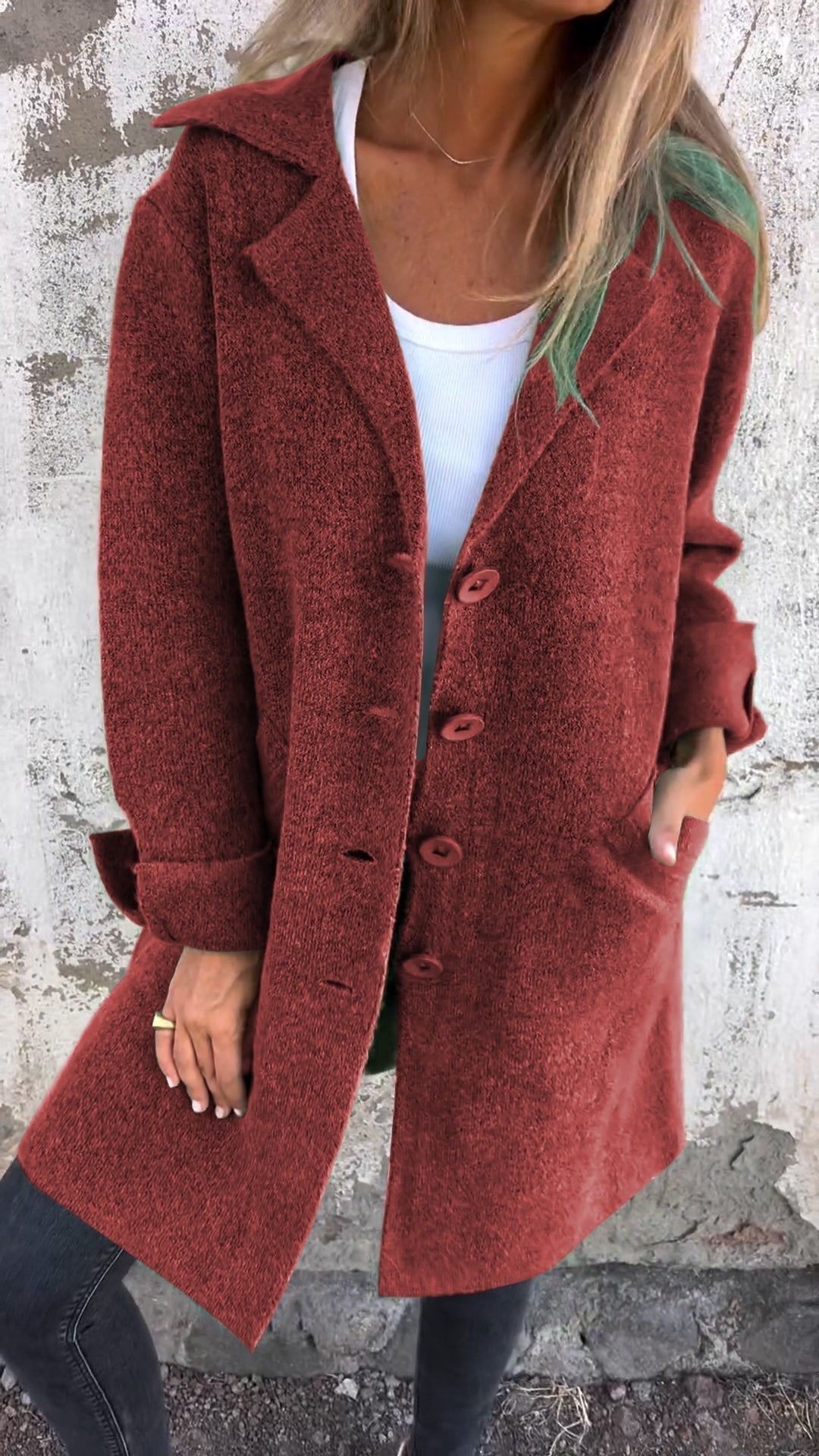 Lilyleeds | Long knitted coat
