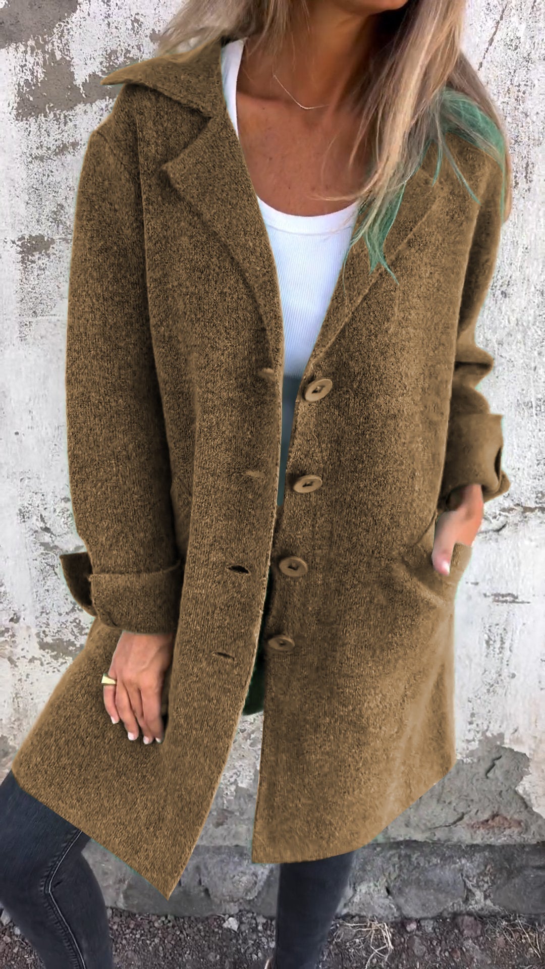 Lilyleeds | Long knitted coat