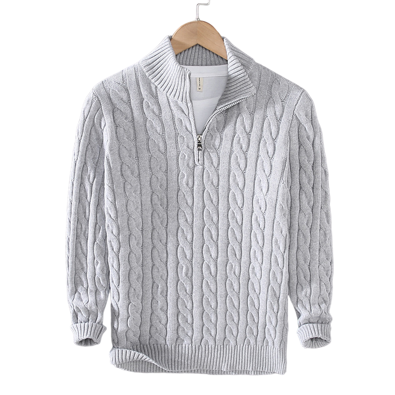 Lilyleeds | Zipped Cable Sweater
