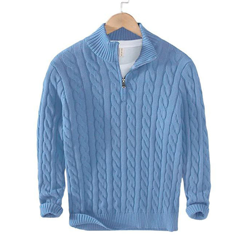 Lilyleeds | Zipped Cable Sweater
