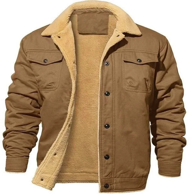 Lilyleeds | Warm Fleece Jacket with Turn-Down Collar