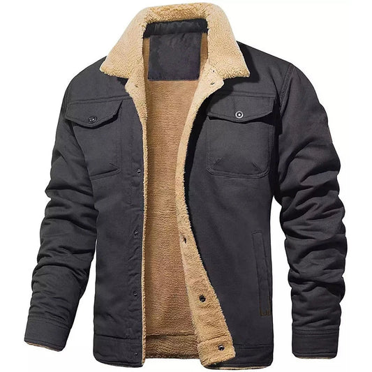 Lilyleeds | Warm Fleece Jacket with Turn-Down Collar
