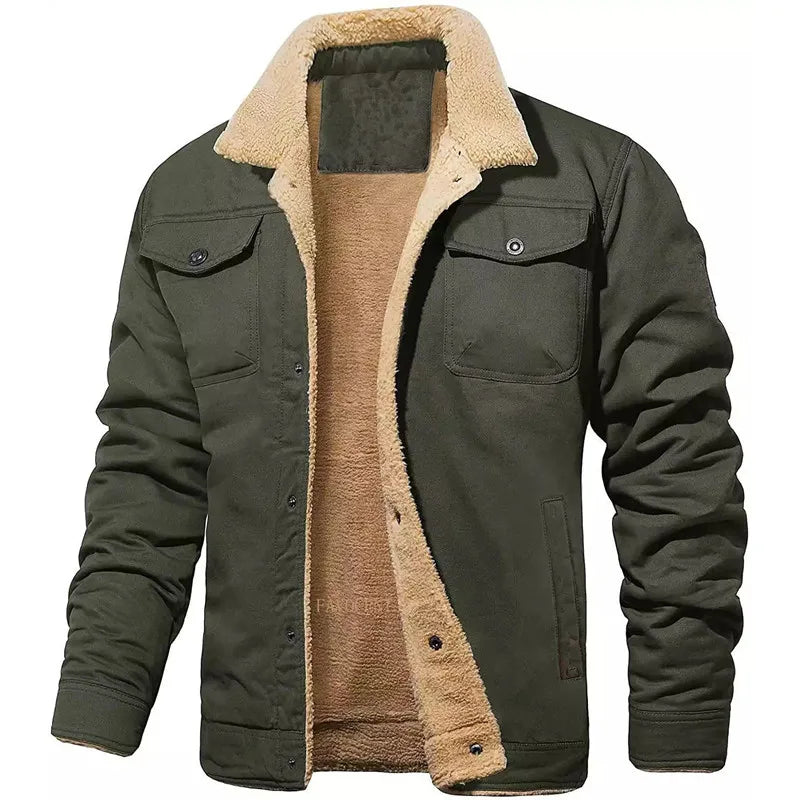 Lilyleeds | Warm Fleece Jacket with Turn-Down Collar