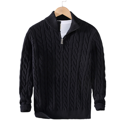 Lilyleeds | Zipped Cable Sweater