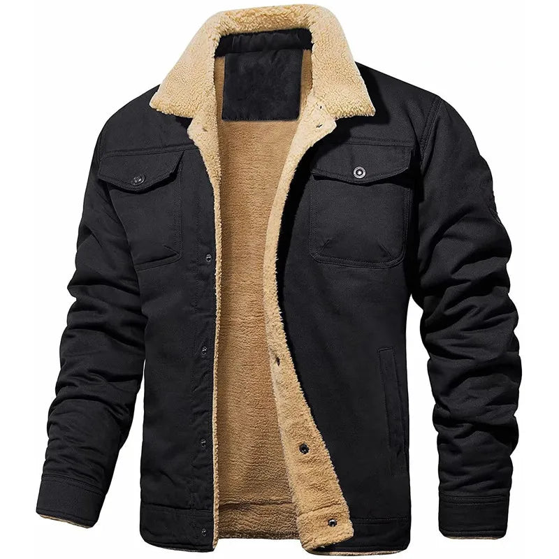 Lilyleeds | Warm Fleece Jacket with Turn-Down Collar