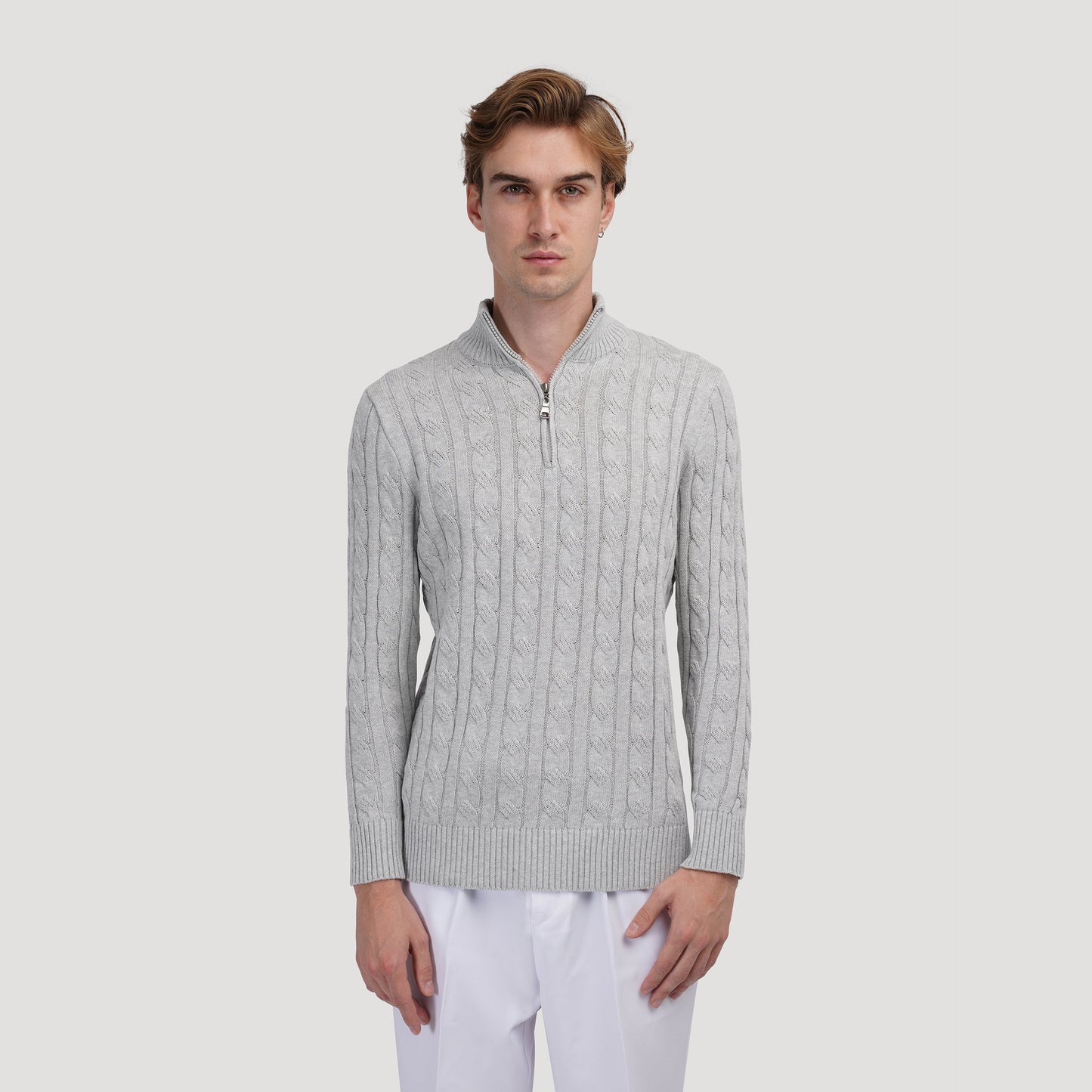 Lilyleeds | Zipped Cable Sweater