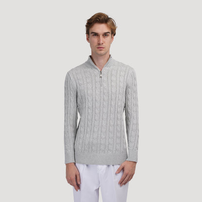 Lilyleeds | Zipped Cable Sweater
