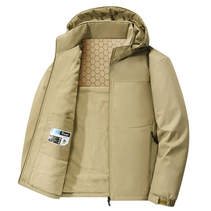 Inverno softshell tático jaquetas à prova dwaterproof água masculino capuz casaco combate pesca caminhadas acampamento escalada esqui esportes ao ar livre c
