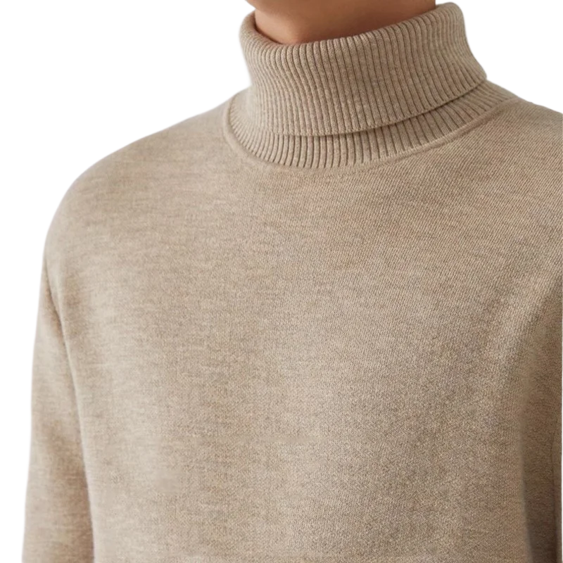 Lilyleeds| Men's Knitted Turtleneck Sweater
