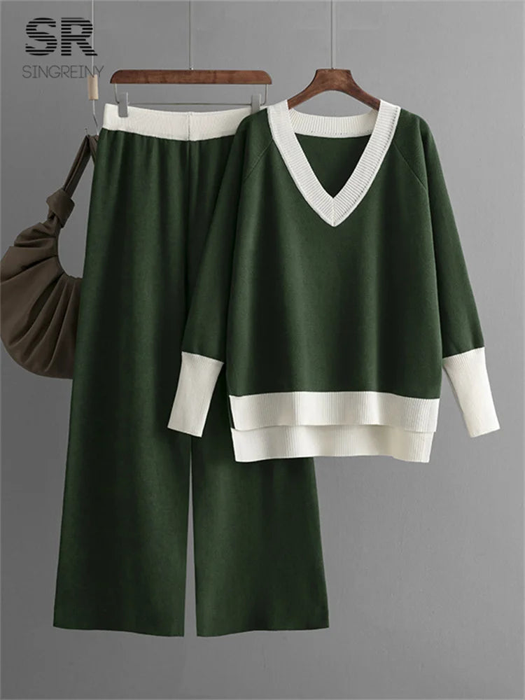 Lilyleeds | Warm and Stylish Women’s Knit 2-Piece Set