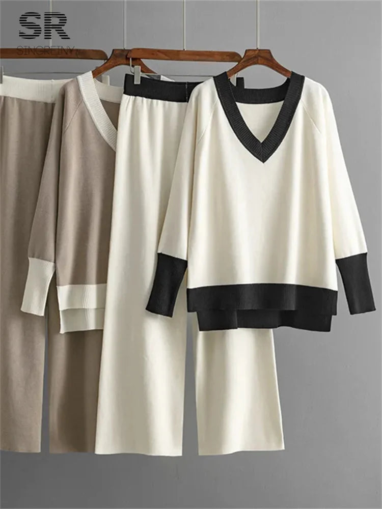 Lilyleeds | Warm and Stylish Women’s Knit 2-Piece Set