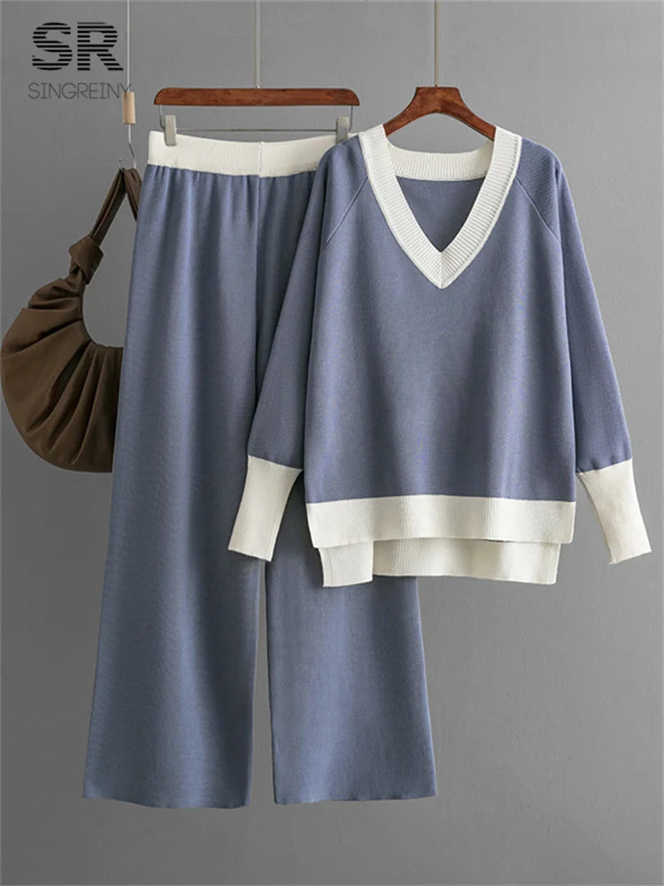 Lilyleeds | Warm and Stylish Women’s Knit 2-Piece Set
