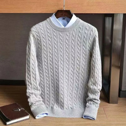 Lilyleeds | Cashmere Blend Twisted Knit Sweater