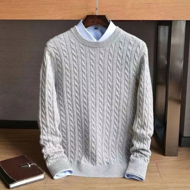 Lilyleeds | Cashmere Blend Twisted Knit Sweater