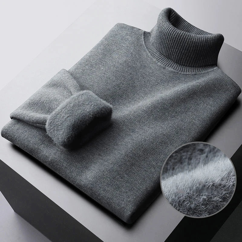 Lilyleeds| Men's Knitted Turtleneck Sweater