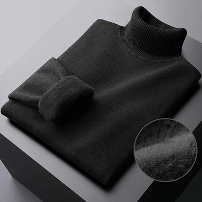 Lilyleeds| Men's Knitted Turtleneck Sweater