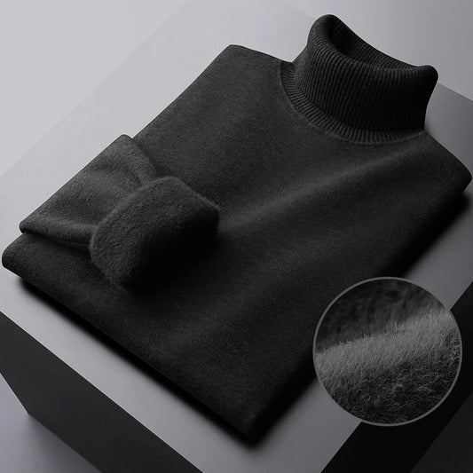 Lilyleeds| Men's Knitted Turtleneck Sweater