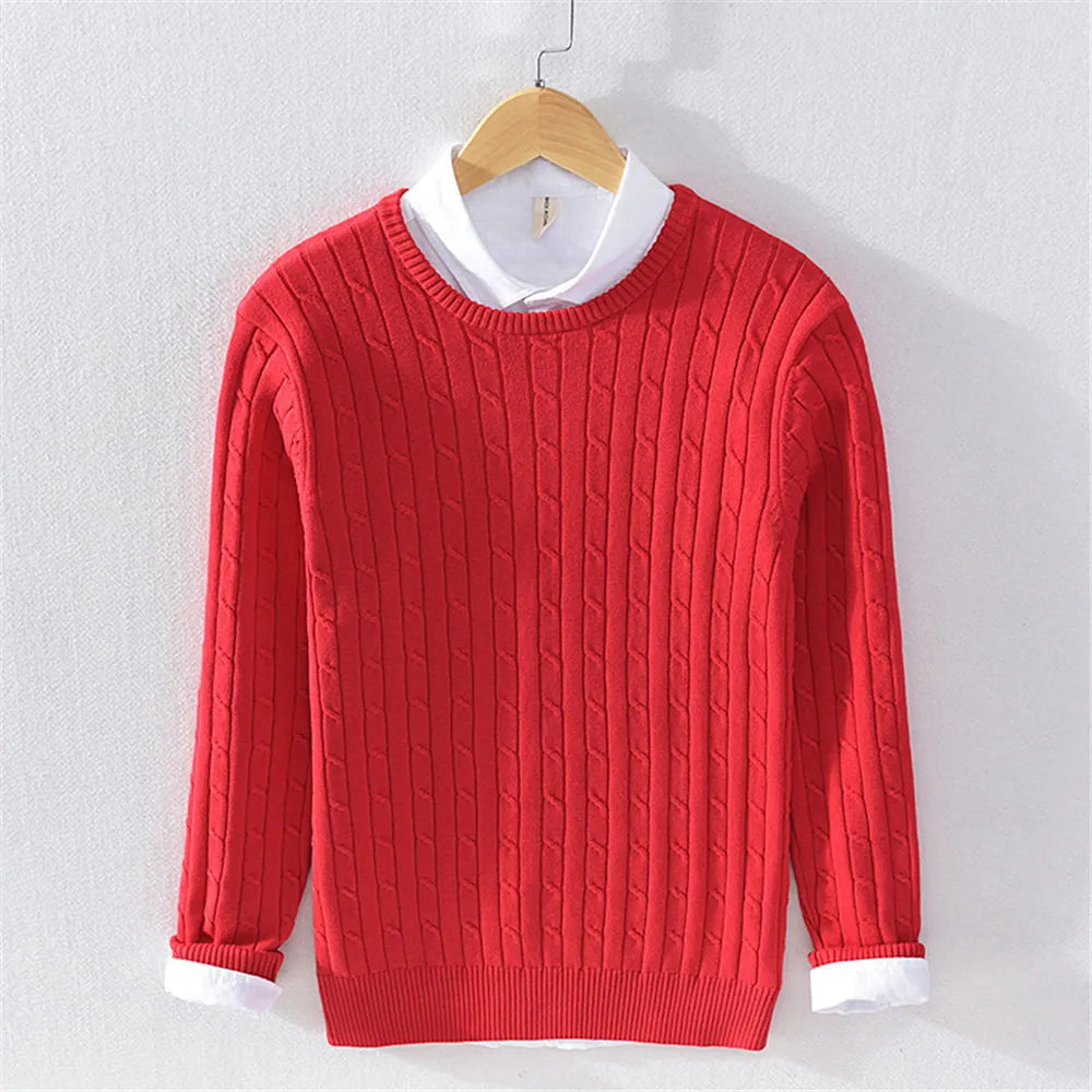 Lilyleeds | Cashmere Blend Twisted Knit Sweater