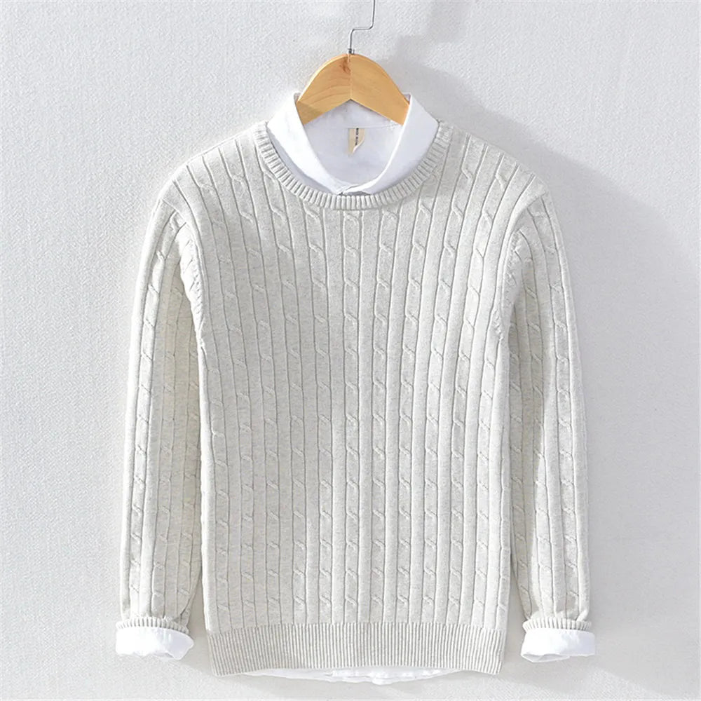 Lilyleeds | Cashmere Blend Twisted Knit Sweater