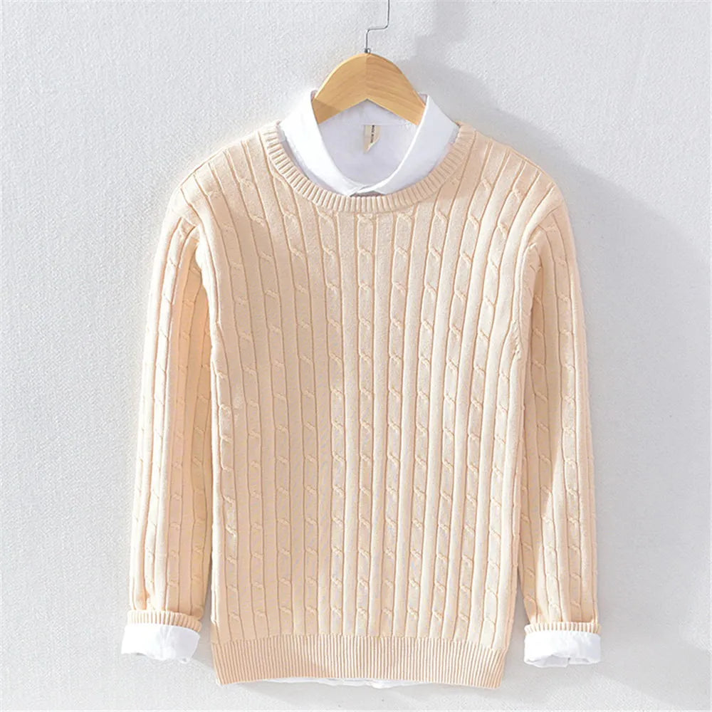 Lilyleeds | Cashmere Blend Twisted Knit Sweater
