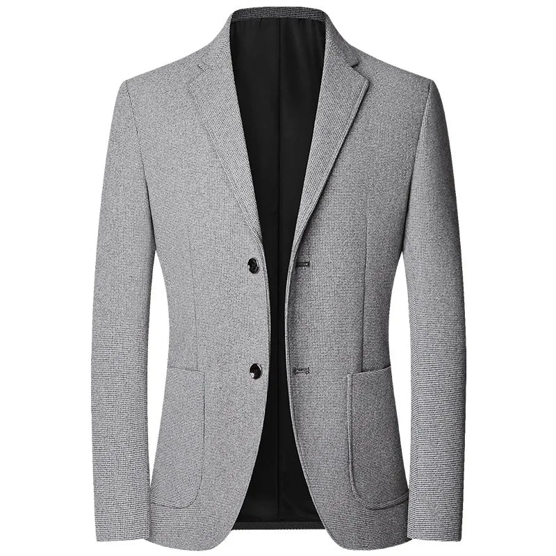 Lilyleeds | Royal Blue Checkered Non-Iron Blazer