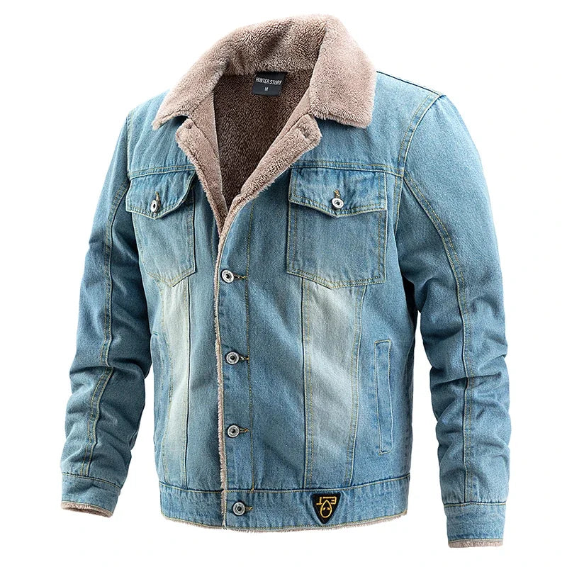 Lilyleeds |  Denim Cotton Padded Jacket