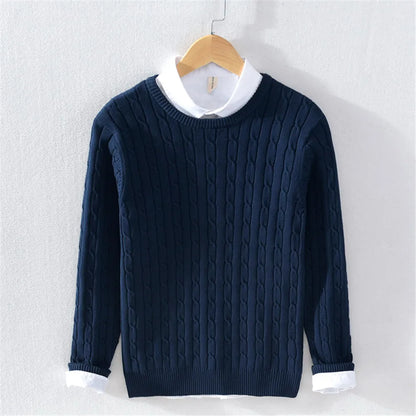 Lilyleeds | Cashmere Blend Twisted Knit Sweater