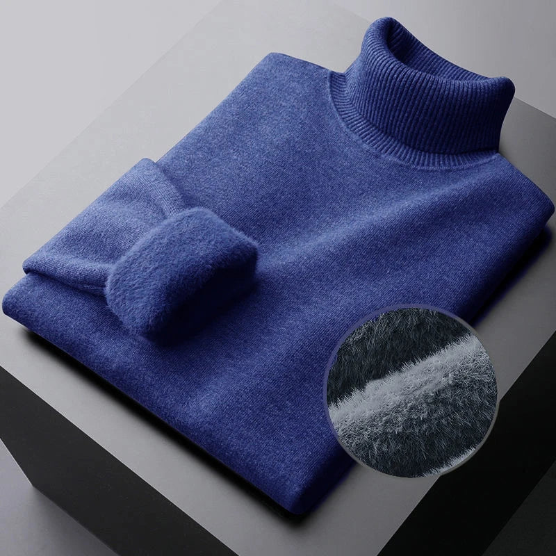 Lilyleeds| Men's Knitted Turtleneck Sweater