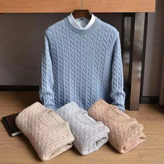 Lilyleeds | Cashmere Blend Twisted Knit Sweater