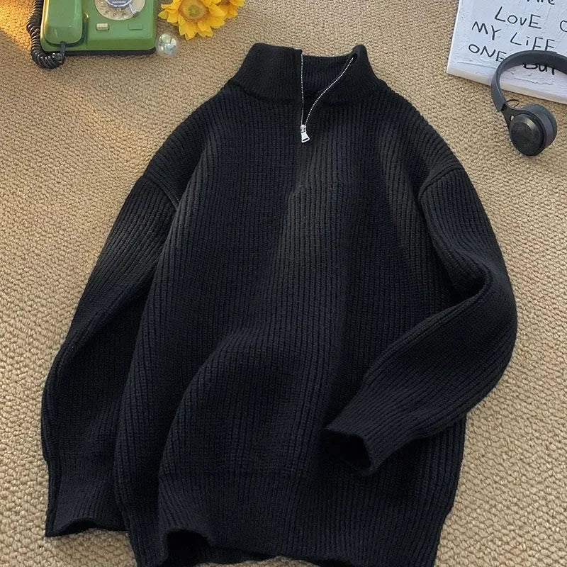Lilyleeds | Vintage Knitted Half Zipper