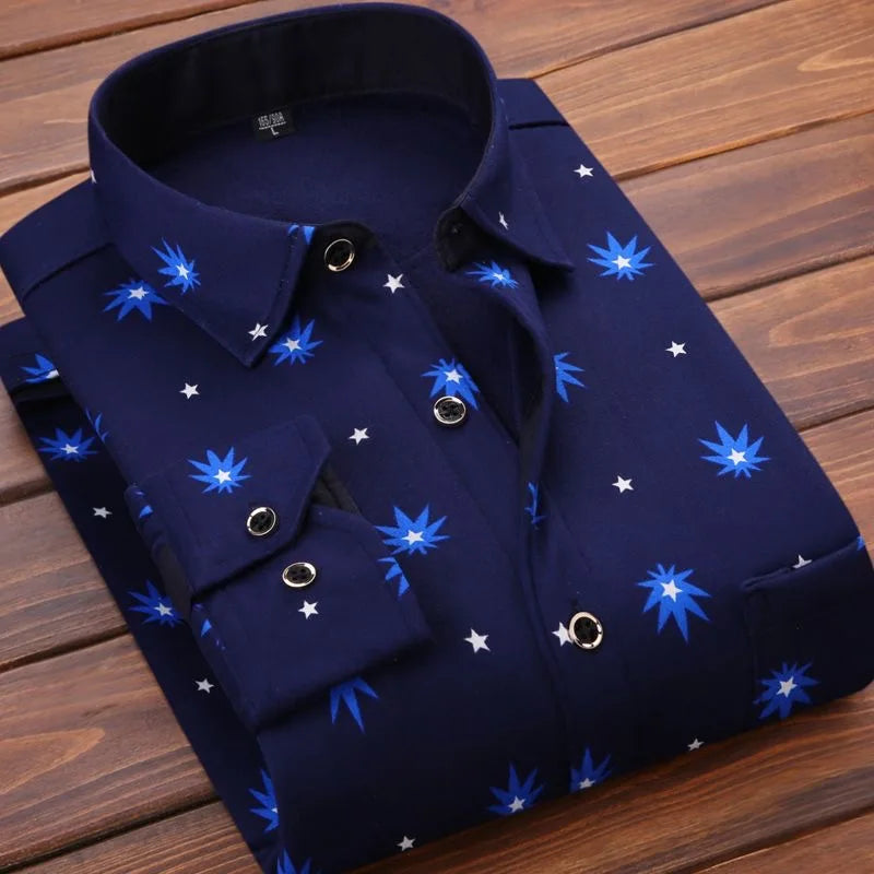 Camisa a cuadros de manga larga informal para hombre, gruesa y cálida, alta calidad, suave, talla grande, nueva moda, Otoño e Invierno