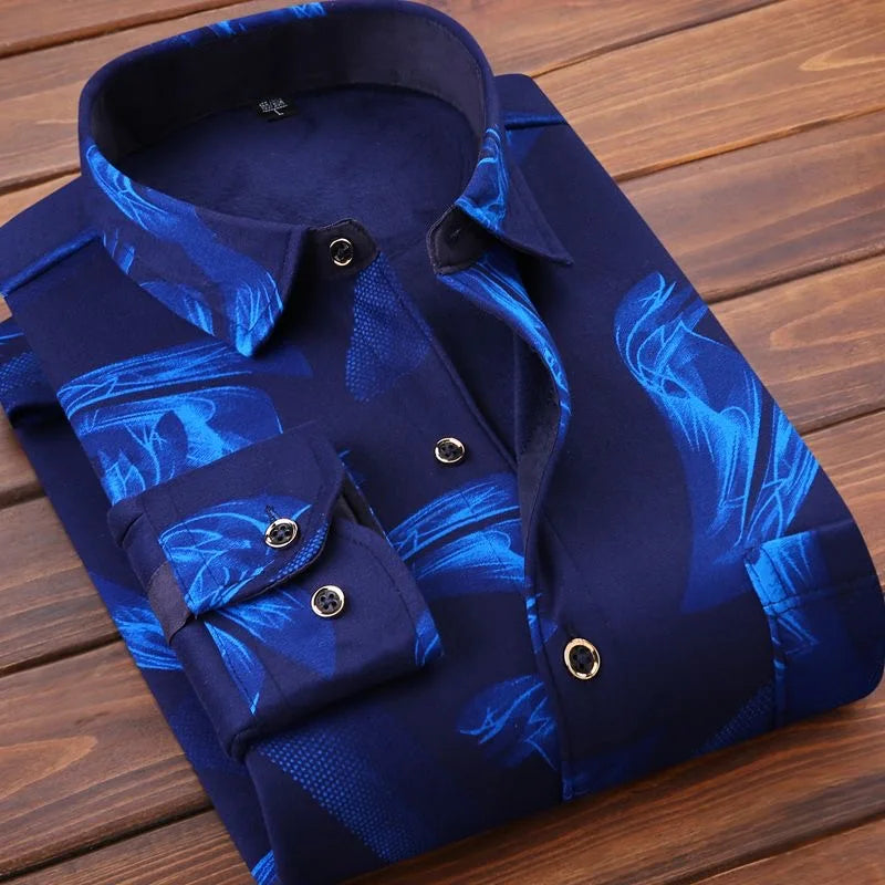 Camisa a cuadros de manga larga informal para hombre, gruesa y cálida, alta calidad, suave, talla grande, nueva moda, Otoño e Invierno