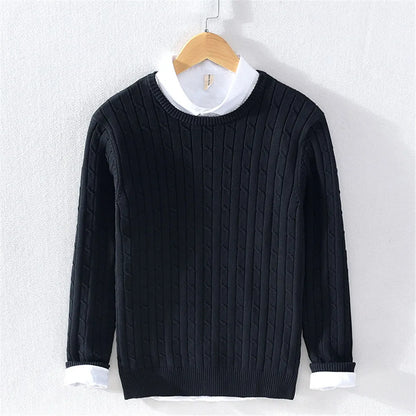 Lilyleeds | Cashmere Blend Twisted Knit Sweater