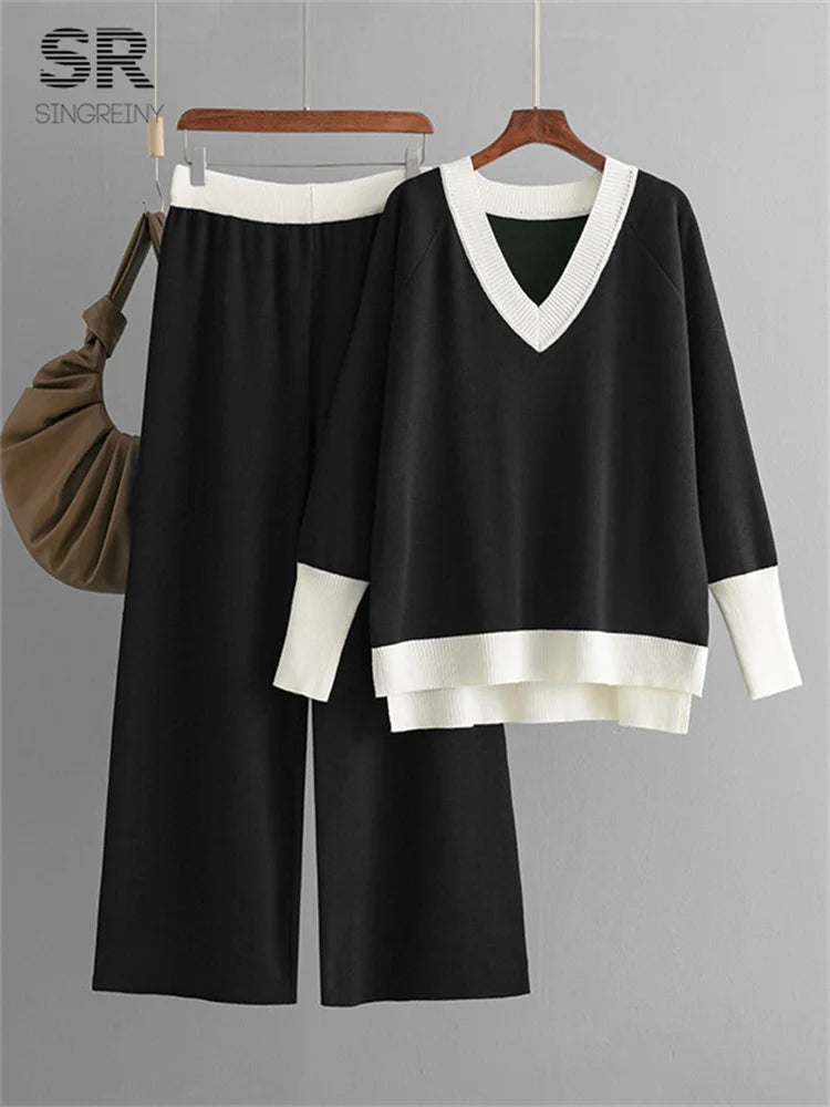 Lilyleeds | Warm and Stylish Women’s Knit 2-Piece Set